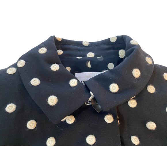 Moschino Cheap And Chic 🤍 XS polka dot Wool short jacket 🤍 wool and silk - Picture 6 of 16